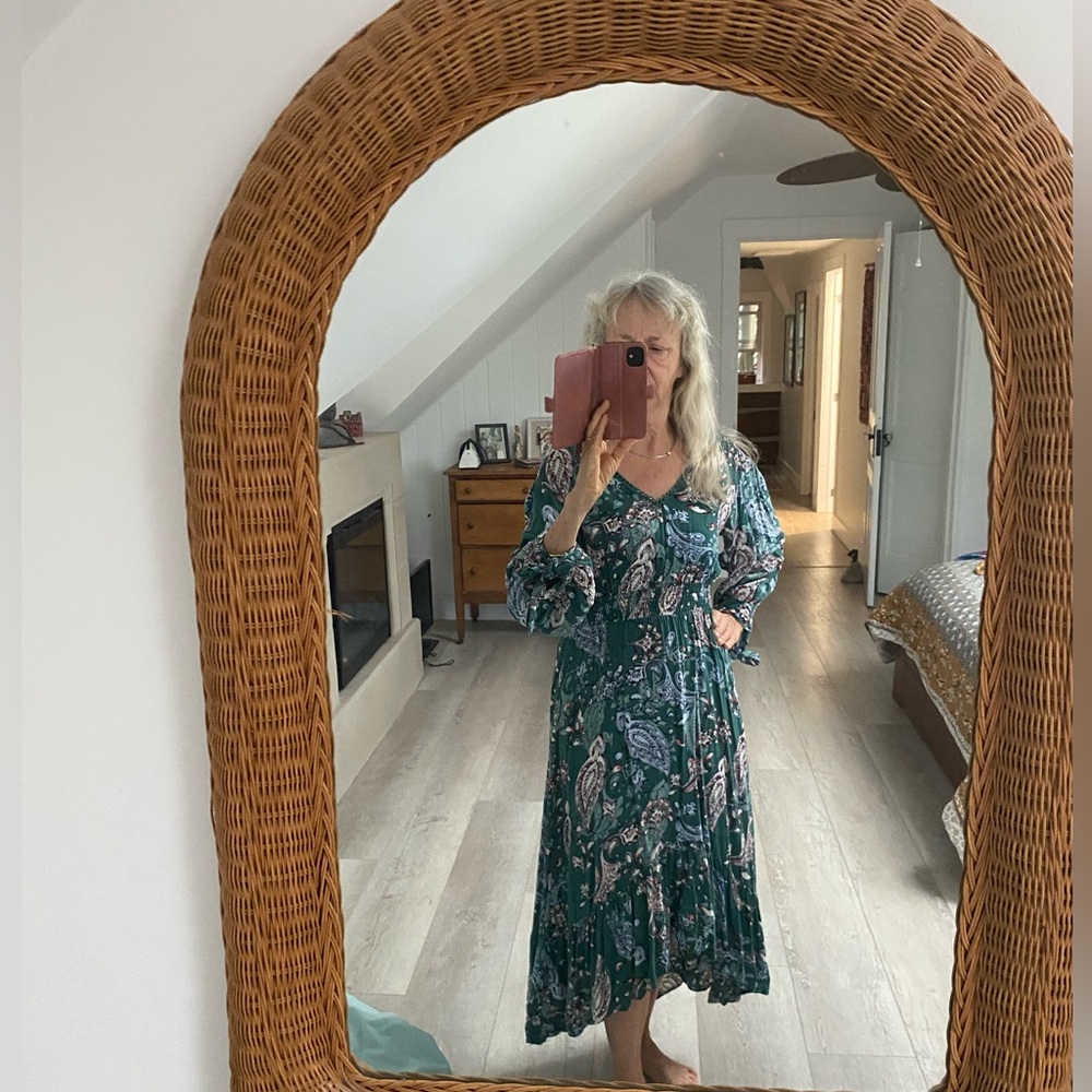 Elegant Green Paisley Dress “Abel the Label”